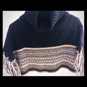 Two Tone Poncho